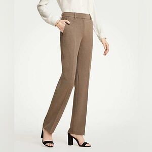 ANN TAYLOR Straight Leg Light Brown Trousers